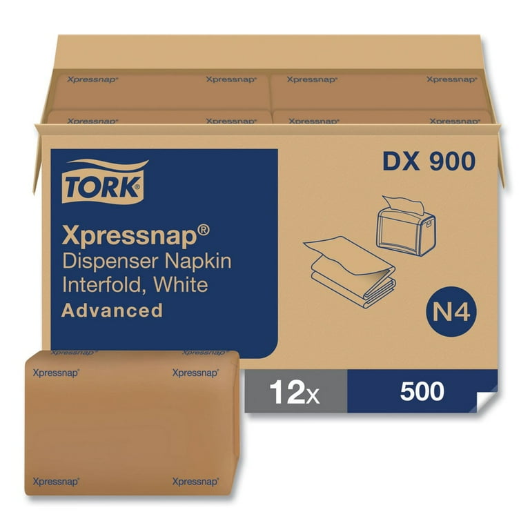 Tork Xpressnap Advanced White Dispenser Napkin N4 for Restaurant