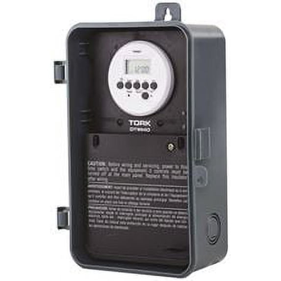 Tork Digital Water Heater Time Switch With Push Button, Double Pole ...