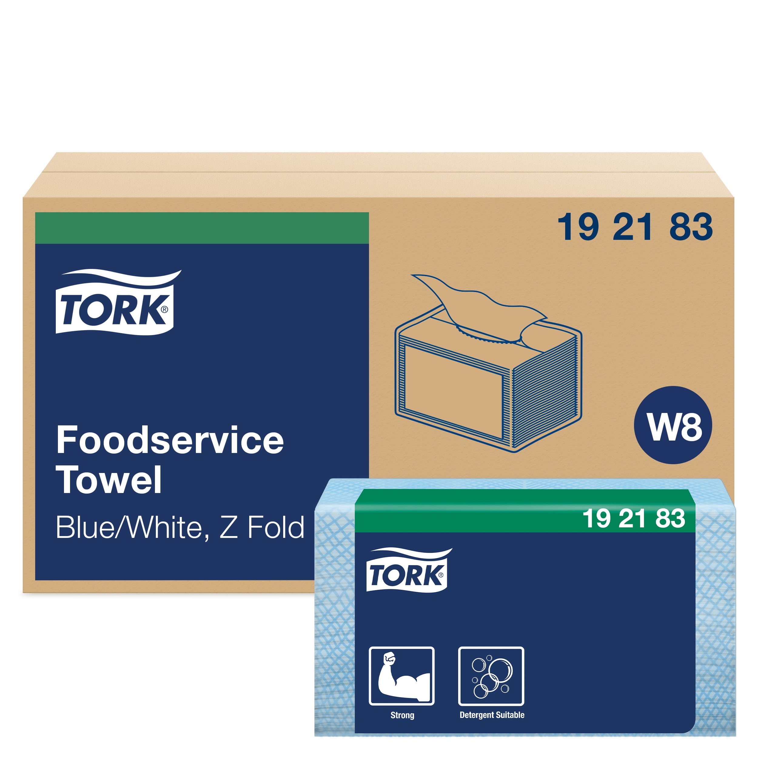 Tork Foodservice Cleaning Towel Blue/White W8, Z-Folded, 4 x 80 Cloths, 192183 - Walmart.com Tork Foodservice Cleaning Towel Blue/White W8, Z-Folded, 4 x 80 Cloths, 192183 - Walmart.com