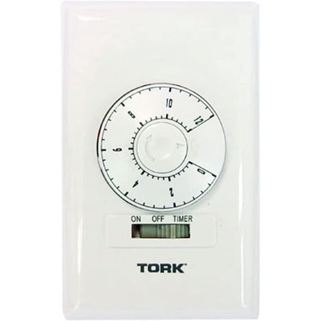 Tork In-Wall Motor Operated 12 Hour Shut Down Timer - White M512HW