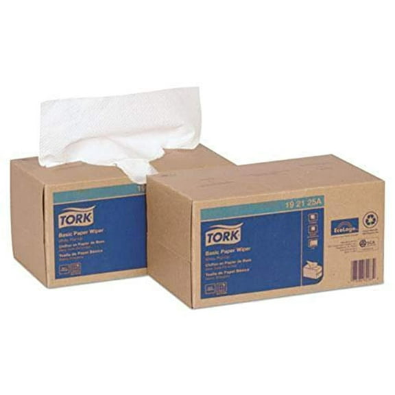 Tork Multipurpose Paper Wiper, 9 x 10.25, White, 110/Box, 18 Boxes/Carton -TRK192125A