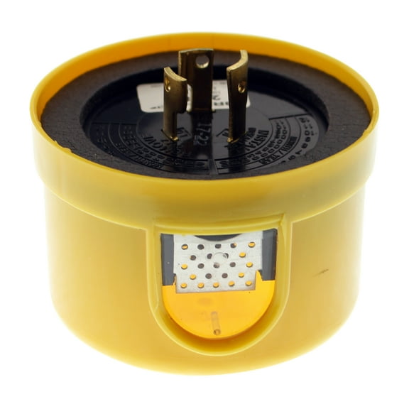 Tork NSI 2008A Turn-Lock Locking Fixture Photocell, 480V, 1000W, SPST, Yellow (6-Pack)