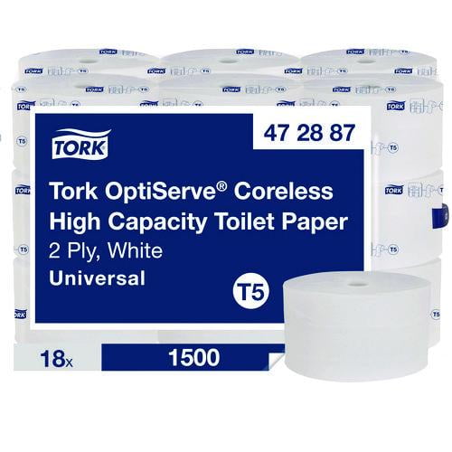 2-Ply OptiServe High-Capacity Coreless Toilet Paper - White (18/Carton)