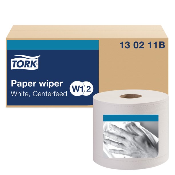 Tork Paper Wiper Centerfeed White W1/W2, Multipurpose, 2 x 800 Sheets ...