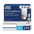 thumbnail image 1 of Tork PeakServe Continuous Hand Towel Wipes 7.91 x 8.85, White, 270 Wipes/Pack, 12 Packs/Carton, 1 of 2