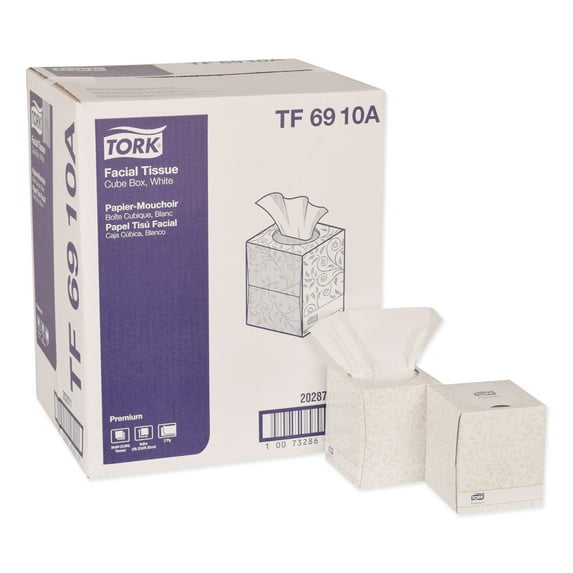 Tork Premium Facial Tissue, 2-Ply, White, 94 Sheets/Box, 36 Boxes/Carton -TRKTF6910A