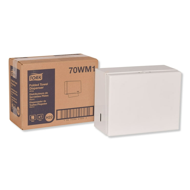 Singlefold Hand Towel Dispenser, 11.75 x 5.75 x 9.25, White Singlefold Hand Towel Dispenser, 11.75 x 5.75 x 9.25, White