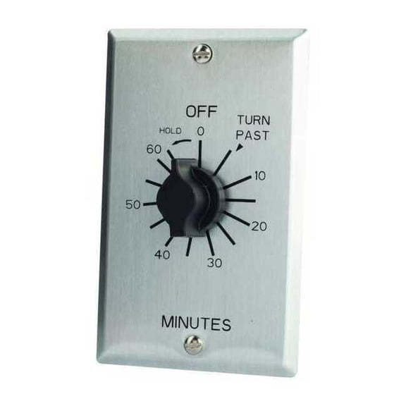 Spring-Wound Timer, Range 0 to 60 min., Knob: Plastic C560MH