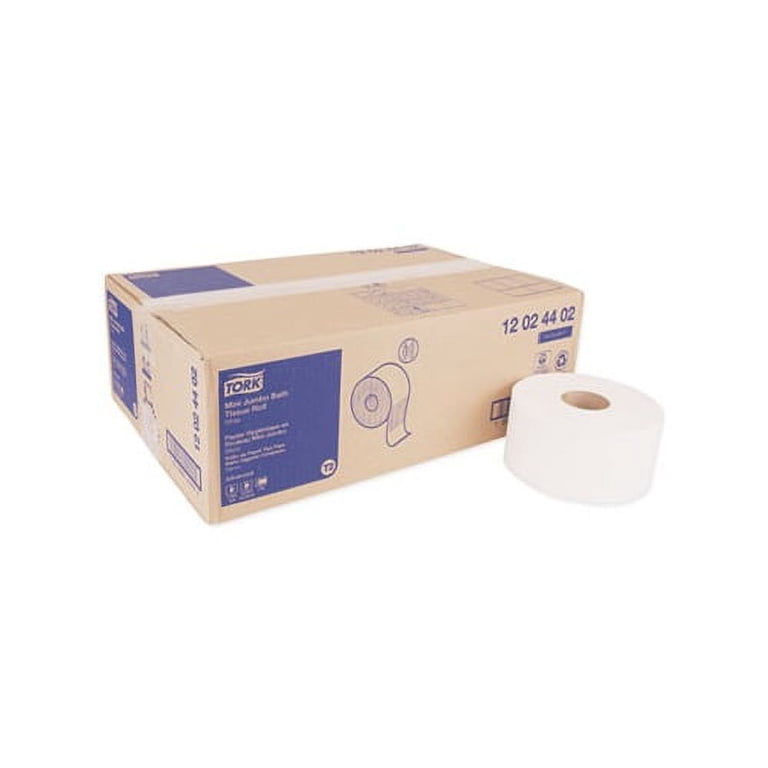Tork, Toilet Paper, 12 x 1075, Mini Jumbo 2-Ply, White - Walmart.com