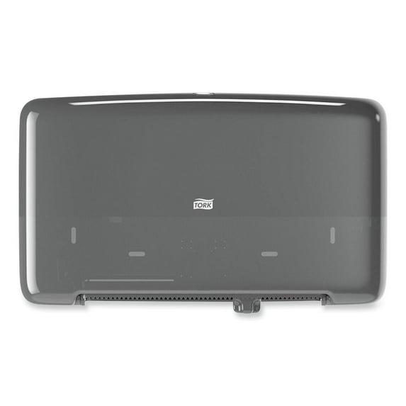 1 PK,Tork Twin Mini Jumbo Toilet Paper Roll Dispenser Black T2 (5555290)