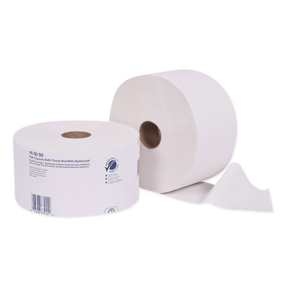 Tork Universal OptiCore High-Capacity 2-Ply Toilet Paper, 2000 Sheets Per Roll, Pack Of 12 Rolls