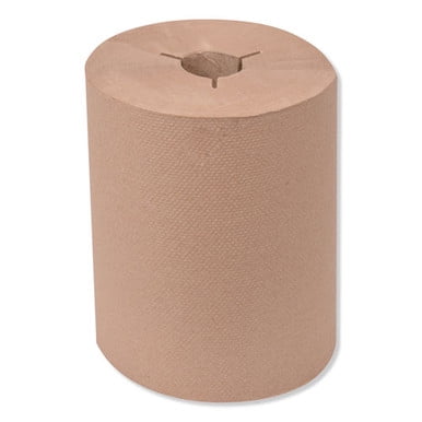 United Stationers Supply B3179807 Universal Hand & Towel Roll Notched 1-Ply 8 W x 425 ft. L Natural & Brown - 12 Rolls