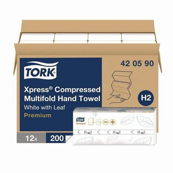 SCA Tissue TRK420590 Xpress Compressed Multifold Hand Towel - 200 per Pack - Pack of 12