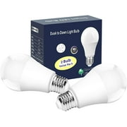 Torkase Outdoor Dusk to Dawn Light Bulbs 13W Warm White Auto On Off Photocell Sensor Energy Saving Security LED Lighting for Front Door Porch Yard Gard Post