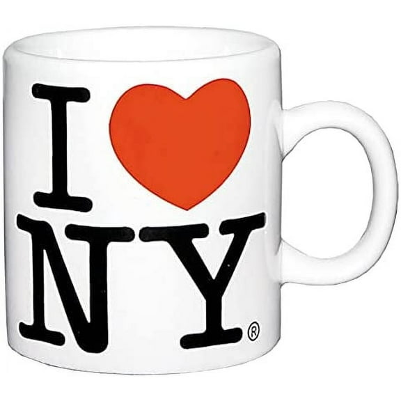 Torkia Official I Love/Heart NY Cermaic Mini Mugs 4oz (White)
