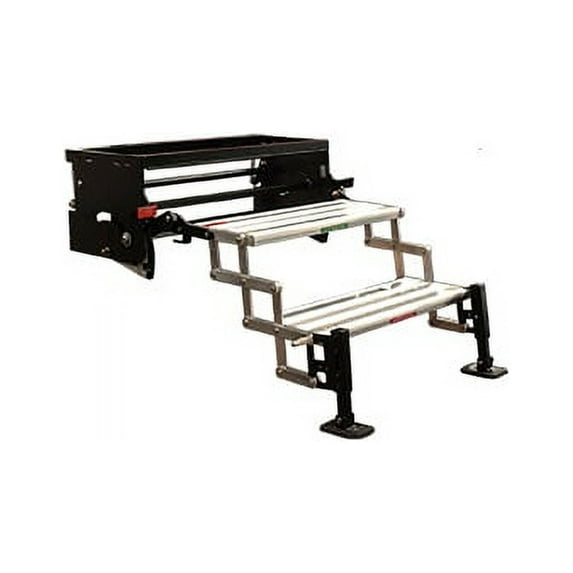 Torklift A8002 - GlowStep Revolution 27.5"W x 8"D x 7.5"R Aluminum Silver 2 Entry Steps