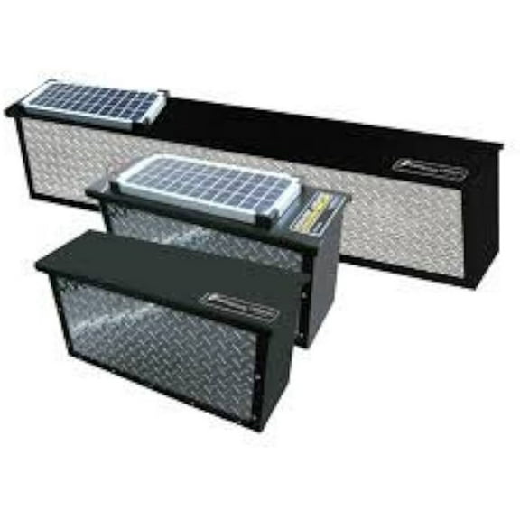 Torklift International PowerArmor Diamond Plate Aluminum - 6 12 Volt Battery Box