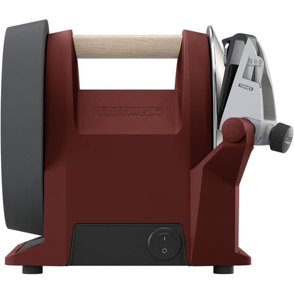 Tormek T-1 Kitchen Knife Sharpener, Home Use Electric Knife Sharpening System, Professional Edge Sharpening Tool, Swedish Red (US Version, English)