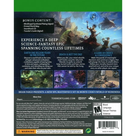 Torment: Tides of Numenera Day 1 Edition - Xbox One