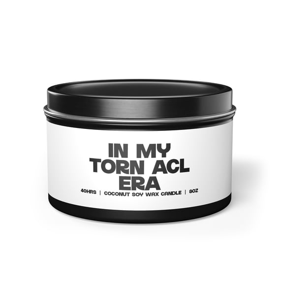 Torn ACL Surgery Tin Candle Gifts Home Office Decor Vanilla Coffee Scented