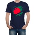thumbnail image 1 of Torn Bangladesh Flag Men's Graphic T-Shirt | Bangladeshi National Pride Tee, 1 of 2