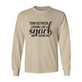 thumbnail image 1 of Torn Between Looking Like A Snack Adult Long Sleeve T-shirt, 1 of 3