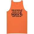 thumbnail image 1 of Torn Between Looking Like A Snack Neon Tank Top, 1 of 1