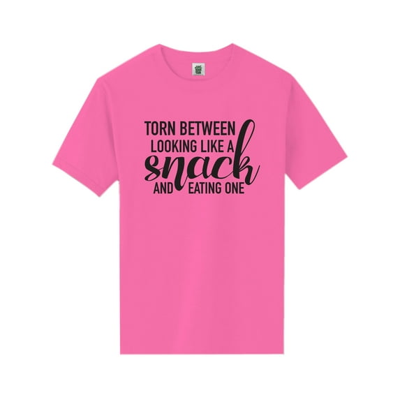 Torn Between Looking Like A Snack Short Sleeve Neon T-Shirt