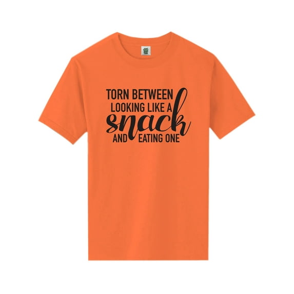 Torn Between Looking Like A Snack Short Sleeve Neon T-Shirt