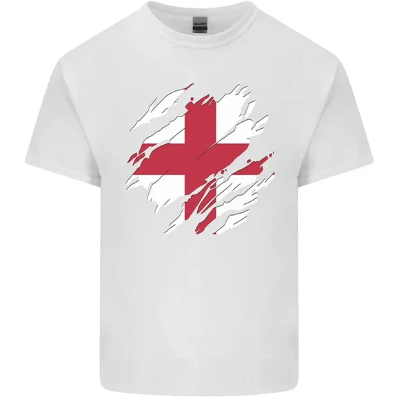 Torn Flag England English T-Shirt