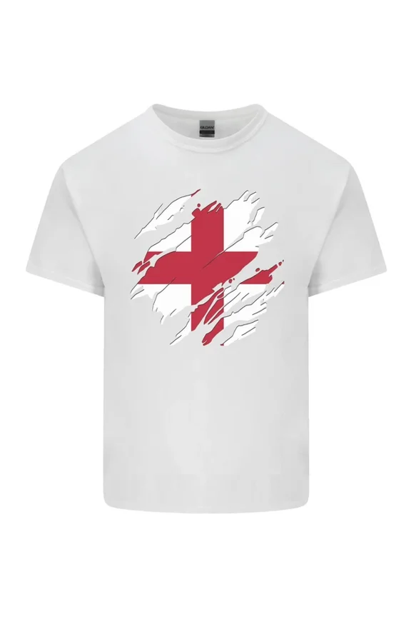 Torn Flag England English T-Shirt