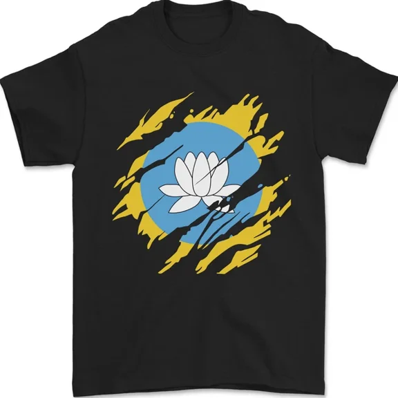 Torn Flag Kalmykia Mens T-Shirt