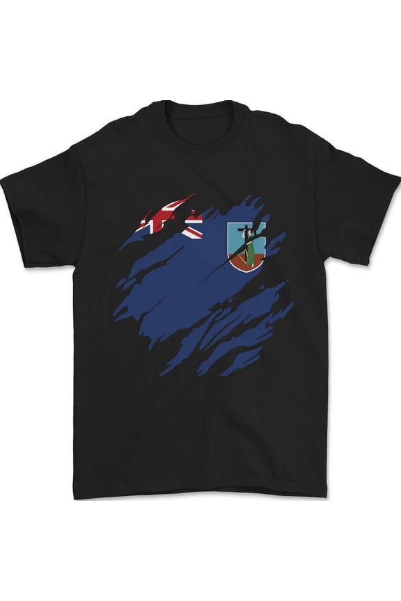 Torn Flag Montserrat T-Shirt