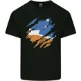 thumbnail image 1 of Torn Flag Of Tierra Del Fuego Province Argentina For Unisex T-Shirt, 1 of 2