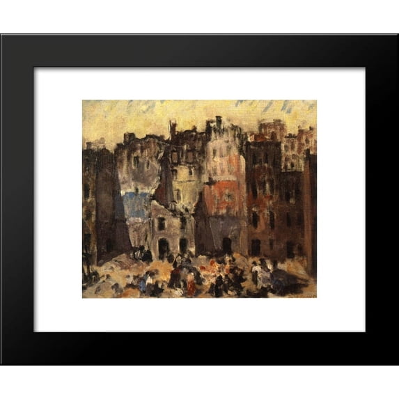 Torn Out Buildings 20x24 Framed Art Print by Robert Spencer