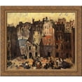 thumbnail image 1 of Torn Out Buildings 24x20 Gold Ornate Wood Framed Canvas Art by Robert Spencer, 1 of 2