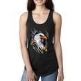 thumbnail image 1 of Torn Ripped Eagle Claws Animal Lover Ladies Racerback Tank Top, Black, X-Large, 1 of 3