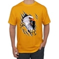 thumbnail image 1 of Torn Ripped Eagle Claws Animal Lover Men's Graphic T-Shirt, Gold, 5XL, 1 of 3
