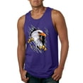 thumbnail image 1 of Torn Ripped Eagle Claws Animal Lover Mens Graphic Tank Top, Purple, 3XL, 1 of 3