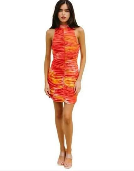open lace back dress Ronny Kobo Women's Barrett Maxi Dress, Red, X-Small at Amazon Women's  Clothing store main image 1