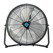 Tornado 20 Inch High Velocity Metal Floor Fan, 3-Speed Powerful Cooling for Industrial, Commercial, and Home Spaces, 120°Tilt, 6.0 FT Cord - UL safety Listed, Black
