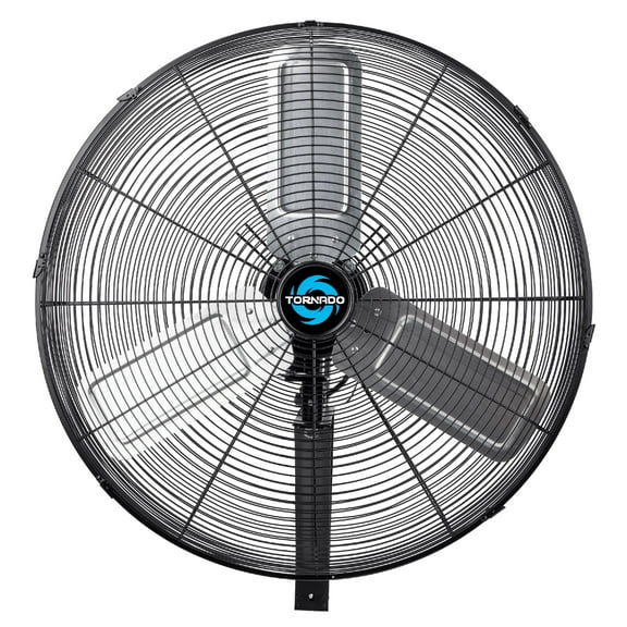 Tornado 24 Inch Oscillating Wall Mount Fan Industrial Fan Use 3 Speed UL Safety Listed
