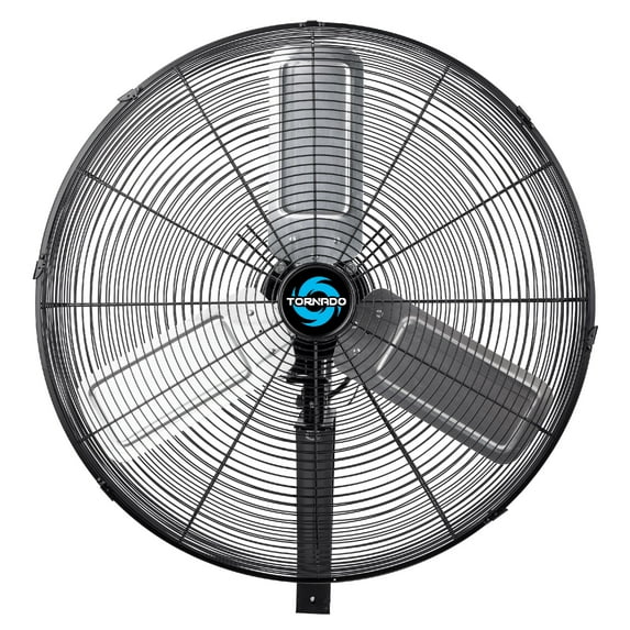 Tornado 24 Inch Oscillating Wall Mount Fan Industrial Fan Use 3 Speed UL Safety Listed