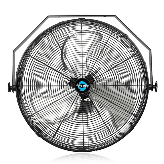 Tornado - 24 Inch Wall Mount Fan Metal Industrial Fan High Velocity Wall Fan - UL Safety Listed