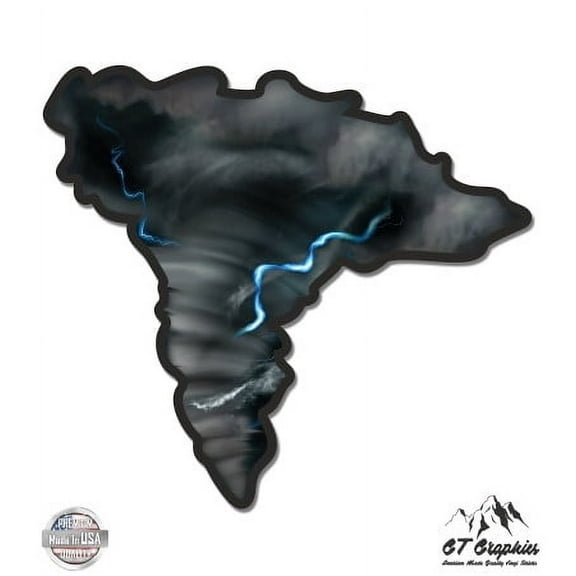 Tornado - 3" Vinyl Sticker - For Car Laptop I-Pad Phone Helmet Hard Hat - Waterproof Decal