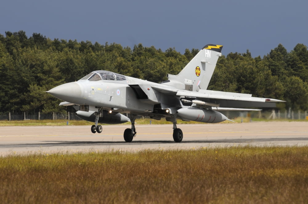 Tornado ADV of the Royal Air Force Canvas Art - Riccardo NiccoliStocktrek Images (34 x 23)