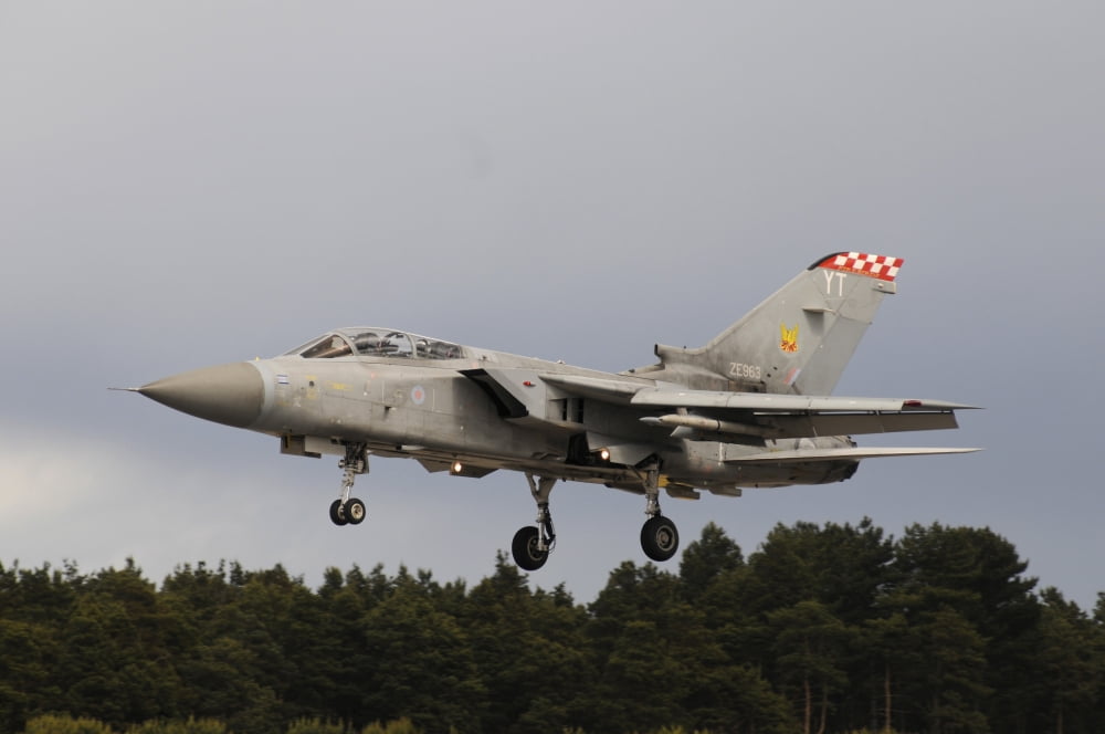 Tornado ADV of the Royal Air Force Canvas Art - Riccardo NiccoliStocktrek Images (34 x 23)