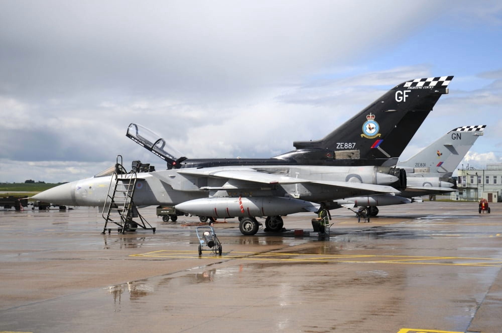 Tornado ADV of the Royal Air Force Canvas Art - Riccardo NiccoliStocktrek Images (34 x 23)
