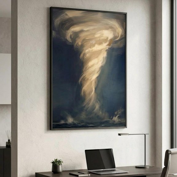 Tornado Abstract Storm Scene And Or Poster , Poster Print Only