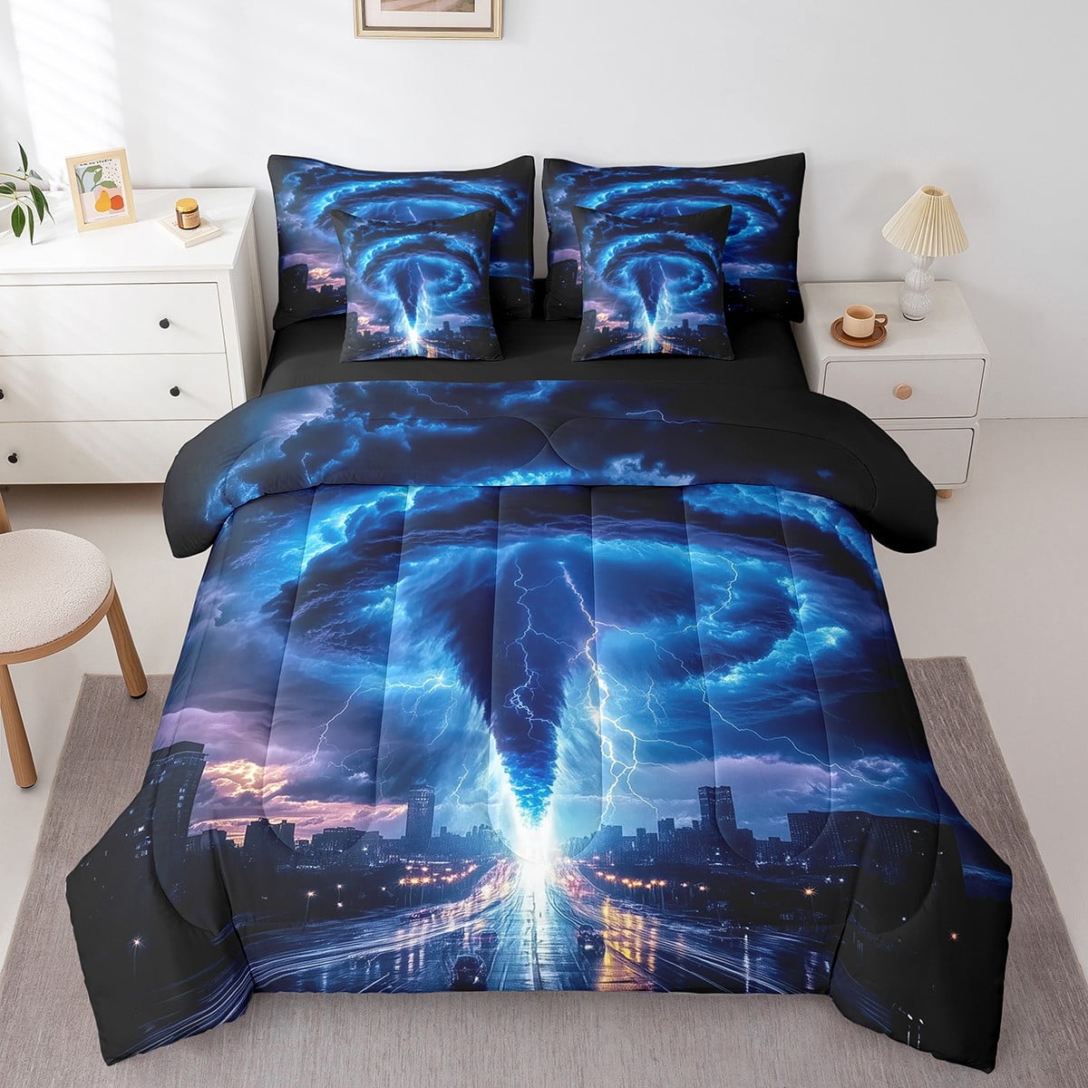 Pure Cotton Check Duvet Set Tornado